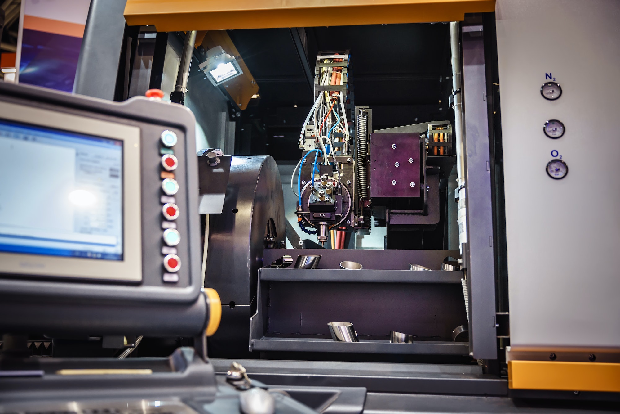 Metalworking CNC milling machine. Metalworking CNC milling machine.